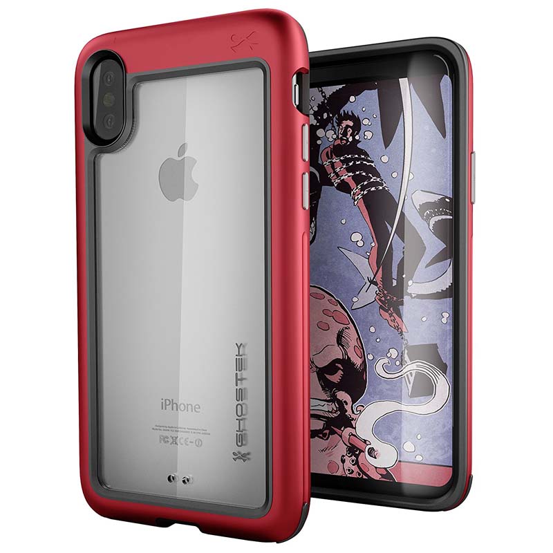 -mobiletech-Ghostek-Atomic-Slim-Apple-iPhone-X-Case-red-